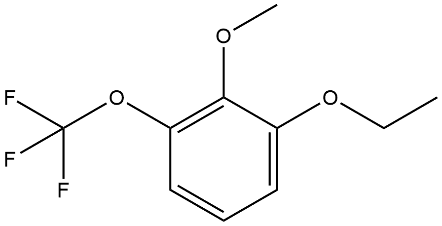 1-Ethoxy-2-methoxy-3-(trifluoromethoxy)benzene Structure