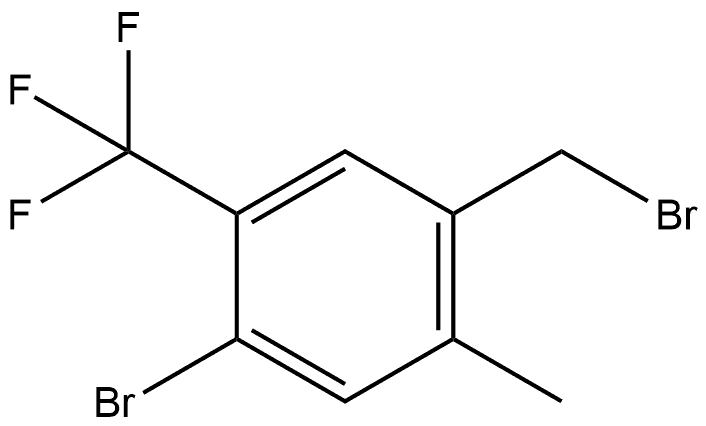 1-Bromo-4-(bromomethyl)-5-methyl-2-(trifluoromethyl)benzene Structure