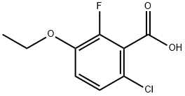 6-chloro-3-ethoxy-2-fluorobenzoic acid,2385350-59-2,结构式
