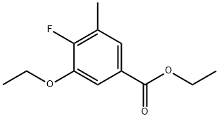 Ethyl 3-ethoxy-4-fluoro-5-methylbenzoate Structure