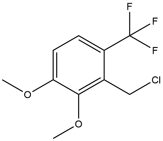 2-(Chloromethyl)-3,4-dimethoxy-1-(trifluoromethyl)benzene Structure