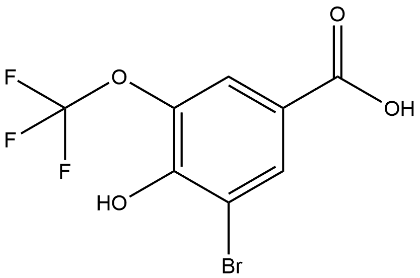 3-Bromo-4-hydroxy-5-(trifluoromethoxy)benzoic acid|