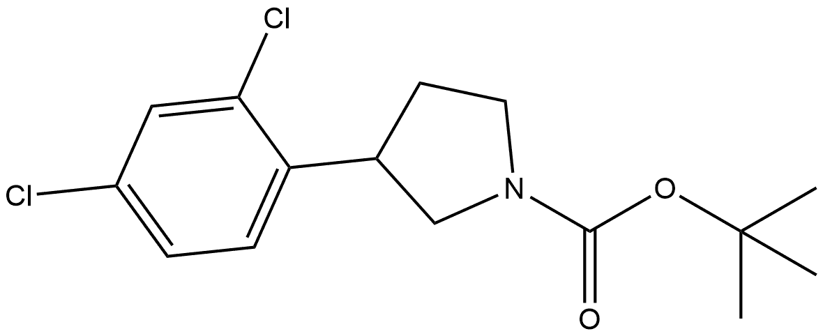 1-Boc-3-(2,4-dichlorophenyl)pyrrolidine Structure