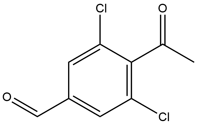 4-Acetyl-3,5-dichlorobenzaldehyde Structure