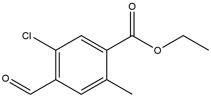 Ethyl 5-chloro-4-formyl-2-methylbenzoate Structure