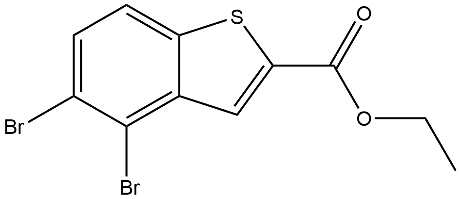 Ethyl 4,5-dibromobenzo[b]thiophene-2-carboxylate Structure