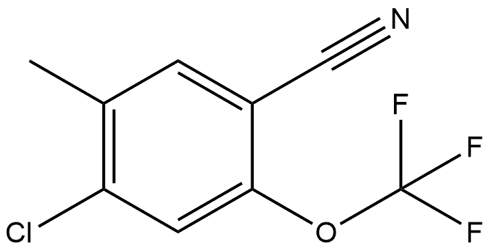 4-Chloro-5-methyl-2-(trifluoromethoxy)benzonitrile Structure