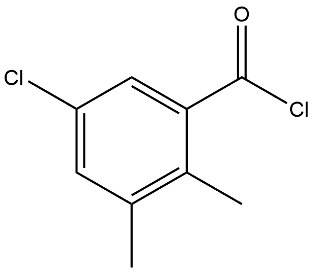 5-Chloro-2,3-dimethylbenzoyl chloride,2385539-34-2,结构式