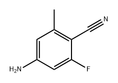 Benzonitrile, 4-amino-2-fluoro-6-methyl- 化学構造式