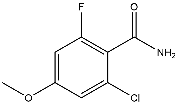 2-Chloro-6-fluoro-4-methoxybenzamide,2385581-65-5,结构式