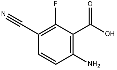 Benzoic acid, 6-amino-3-cyano-2-fluoro-,2385610-61-5,结构式