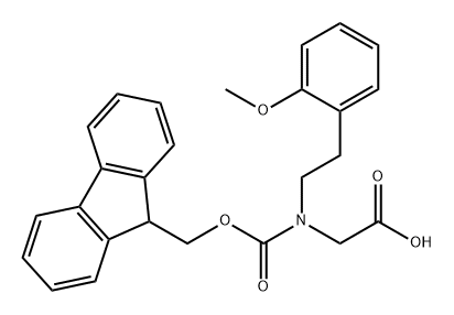 Glycine, N-[(9H-fluoren-9-ylmethoxy)carbonyl]-N-[2-(2-methoxyphenyl)ethyl]- Structure