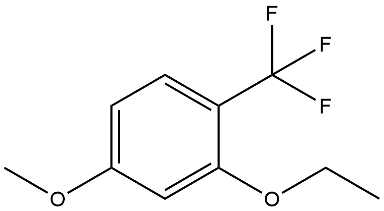 2-ethoxy-4-methoxy-1-(trifluoromethyl)benzene Struktur