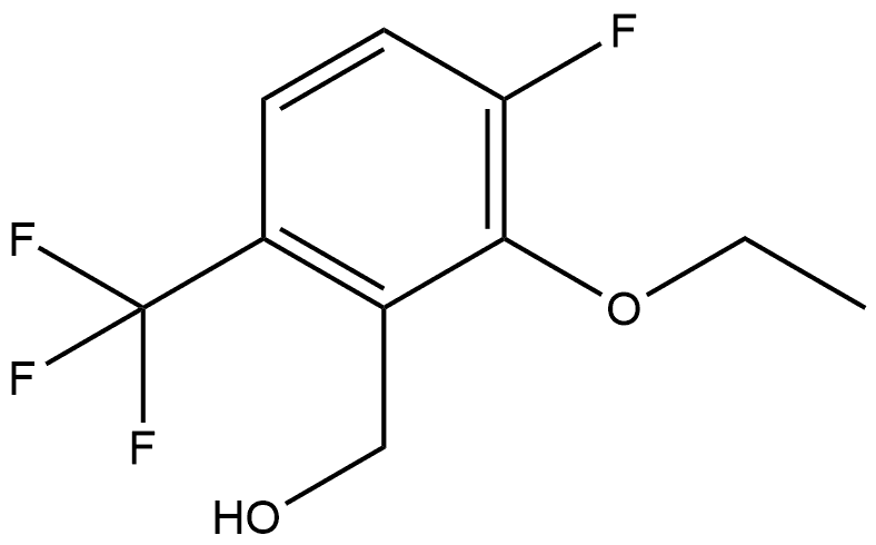 2-Ethoxy-3-fluoro-6-(trifluoromethyl)benzenemethanol 结构式