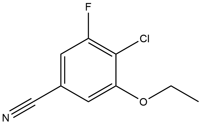 4-Chloro-3-ethoxy-5-fluorobenzonitrile,2385772-78-9,结构式