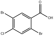 Benzoic acid, 2,5-dibromo-4-chloro- Struktur