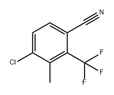 Benzonitrile, 4-chloro-3-methyl-2-(trifluoromethyl)- 化学構造式