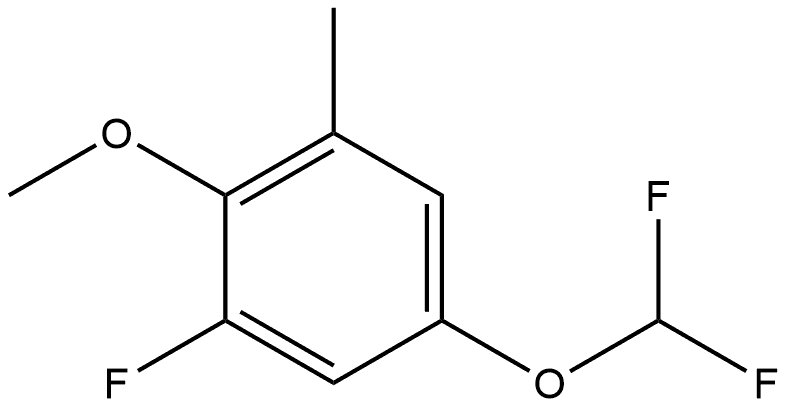 5-(Difluoromethoxy)-1-fluoro-2-methoxy-3-methylbenzene Structure