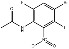 Acetamide, N-(4-bromo-3,6-difluoro-2-nitrophenyl)- 化学構造式