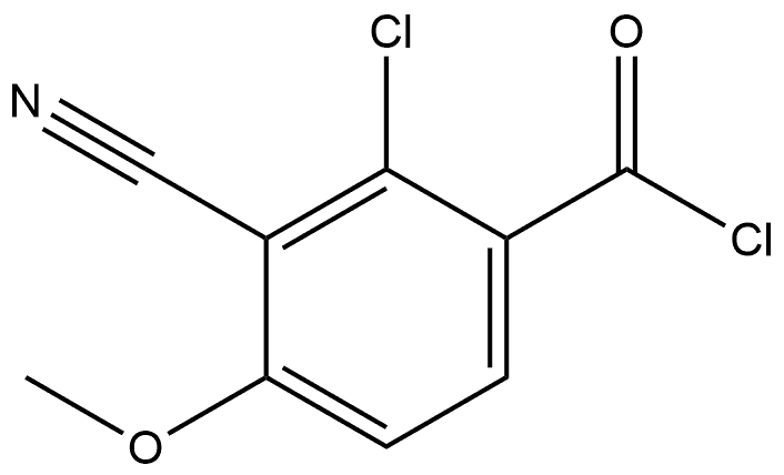 2-Chloro-3-cyano-4-methoxybenzoyl chloride 化学構造式