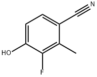 Benzonitrile, 3-fluoro-4-hydroxy-2-methyl- Structure