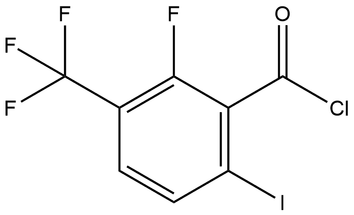 2-Fluoro-6-iodo-3-(trifluoromethyl)benzoyl chloride Structure