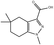 1,5,5-trimethyl-4,5,6,7-tetrahydro-1H-indazole-3-carboxylic acid Structure