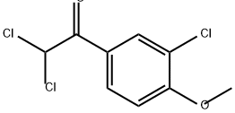 Ethanone, 2,2-dichloro-1-(3-chloro-4-methoxyphenyl)- 化学構造式