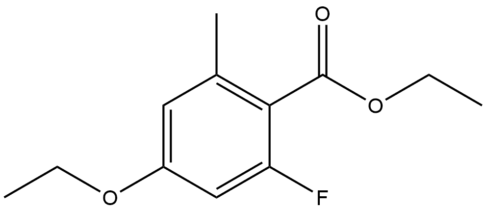 Ethyl 4-ethoxy-2-fluoro-6-methylbenzoate,2386007-25-4,结构式