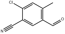 Benzonitrile, 2-chloro-5-formyl-4-methyl- Struktur