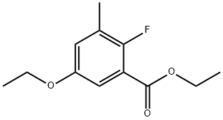 Ethyl 5-ethoxy-2-fluoro-3-methylbenzoate Structure