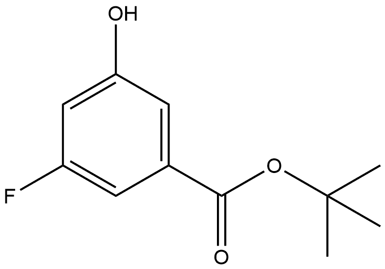 1,1-Dimethylethyl 3-fluoro-5-hydroxybenzoate Structure