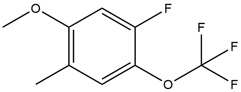 1-Fluoro-5-methoxy-4-methyl-2-(trifluoromethoxy)benzene Structure