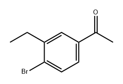 1-(4-溴-3-乙基苯基)乙烷-1-酮, 2386092-46-0, 结构式