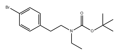 Carbamic acid, N-[2-(4-bromophenyl)ethyl]-N-ethyl-, 1,1-dimethylethyl ester Structure