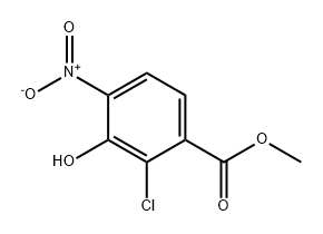 Benzoic acid, 2-chloro-3-hydroxy-4-nitro-, methyl ester Structure