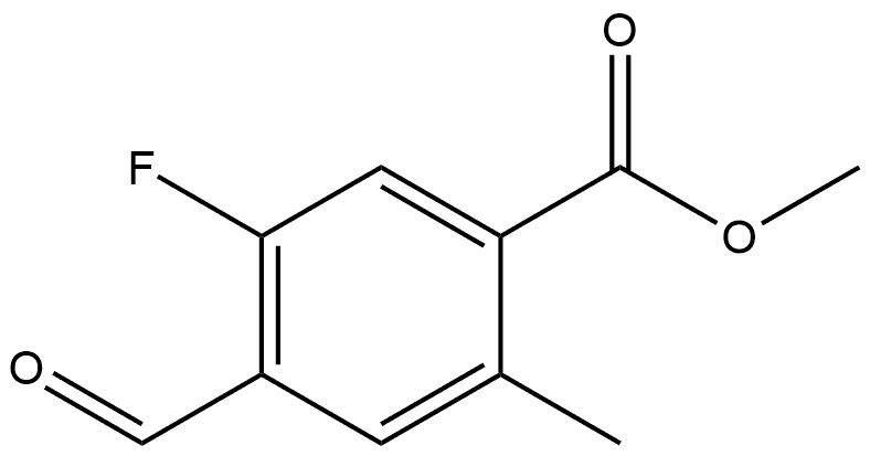 Methyl 5-fluoro-4-formyl-2-methylbenzoate Struktur