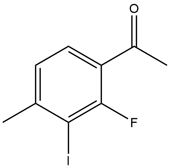 1-(2-Fluoro-3-iodo-4-methyl-phenyl)-ethanone 结构式