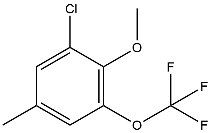 1-Chloro-2-methoxy-5-methyl-3-(trifluoromethoxy)benzene Structure