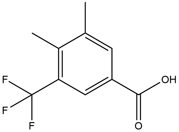 3,4-Dimethyl-5-(trifluoromethyl)benzoic acid Struktur