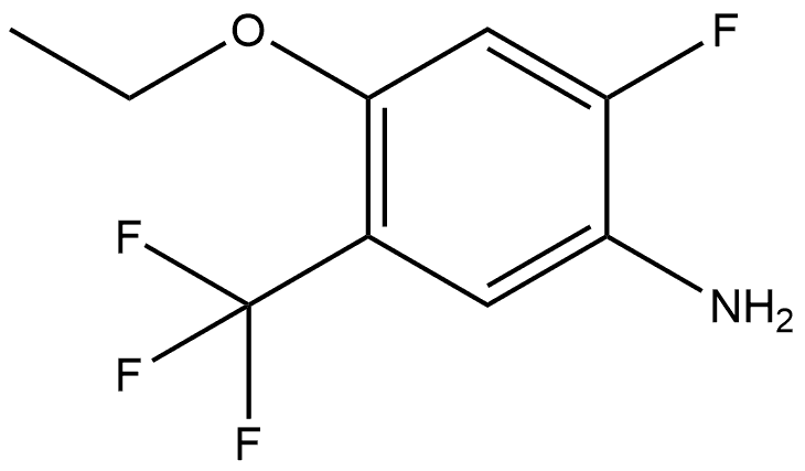 4-Ethoxy-2-fluoro-5-(trifluoromethyl)benzenamine Structure