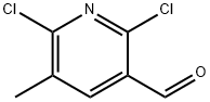 2,6-二氯-5-甲基烟醛, 2386302-31-2, 结构式
