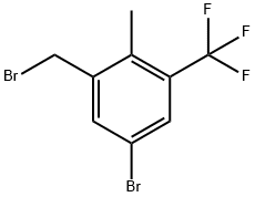 5-Bromo-2-methyl-3-
(trifluoromethyl)benzyl bromide Structure