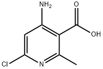 4-氨基-6-氯-2-甲基烟酸 结构式