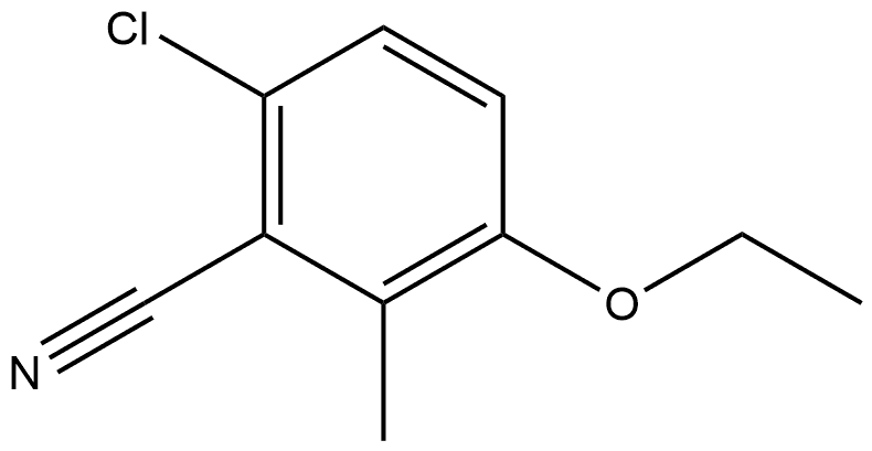 6-Chloro-3-ethoxy-2-methylbenzonitrile 结构式