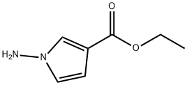 1H-Pyrrole-3-carboxylic acid, 1-amino-, ethyl ester 化学構造式