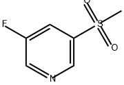 Pyridine, 3-fluoro-5-(methylsulfonyl)- Structure