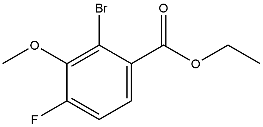 Ethyl 2-bromo-4-fluoro-3-methoxybenzoate Structure