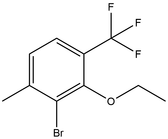 2-Bromo-3-ethoxy-1-methyl-4-(trifluoromethyl)benzene 结构式