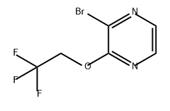 Pyrazine, 2-bromo-3-(2,2,2-trifluoroethoxy)- 结构式